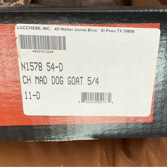 Lucchese Mad Dog Goat Boots in Rich Brown - Picture 3 of 3